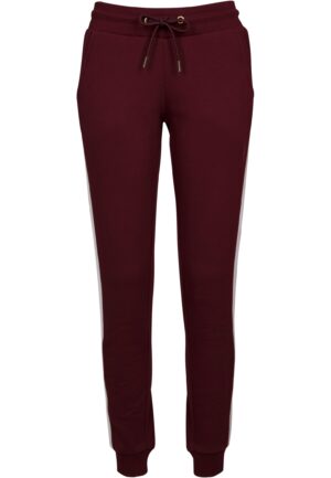 Women's College Contrast Sweatpants Port/White/Black