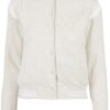 Women's College Sweat Jacket Light Grey/White