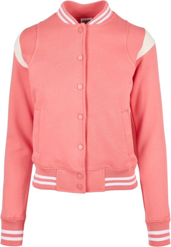 Women's College Sweat Jacket Light Pink/White Sand