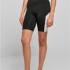 Women's Color Block Cycle Shorts Black/White