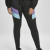 Women's Color Block Leggings Black/Ultraviolet