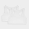 Women's Cotton Bra for Everyday Wear 4F (2 Pack) - White