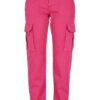 Women's Cotton Twill Utility Cotton Trousers Hibiscus Pink