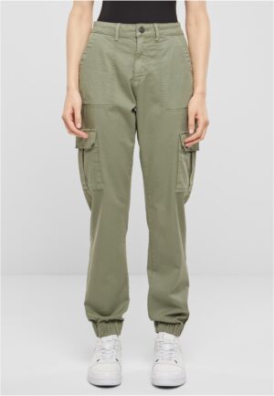 Women's Cotton Twill Utility trousers light green