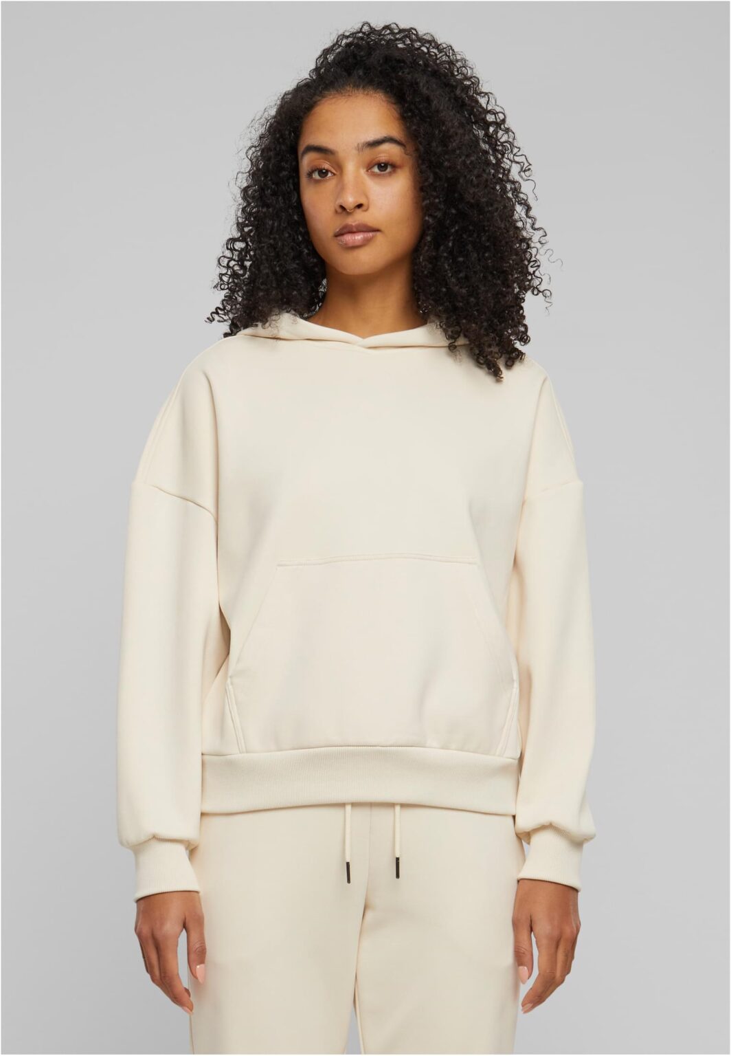 Women's Cozy Oversized Hoody Sweatshirt Cream