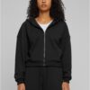 Women's Cozy Short Hoody black sweatshirt