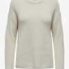 Women's Cream Basic Sweater ONLY Bella - Women