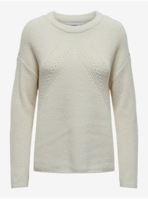 Women's Cream Basic Sweater ONLY Bella - Women Women's Cream Basic Sweater ONLY Bella - Women