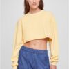 Women's Cropped Floral Embroidery Terry Crewneck vintagesun