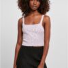 Women's Cropped Knit Lilac Top