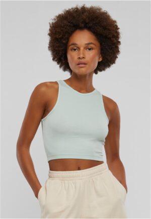 Women's Cropped Rib Top - mint Women's Cropped Rib Top - mint