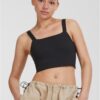 Women's Cropped Top 2-Pack Black/White