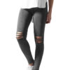 Women's Cut Knee Leggings Acid Black