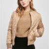 Women's Diamond Quilt Nylon jacket unionbeige