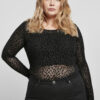 Women's Flock Lace Body Black