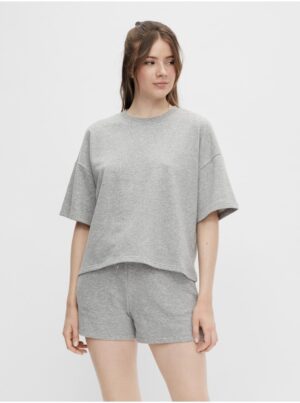 Women's Grey Heather Basic T-Shirt Pieces Chilli - Women Women's Grey Heather Basic T-Shirt Pieces Chilli - Women