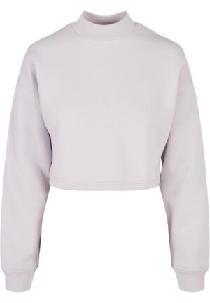 Women's Haircut Oversized Sweat High Neck Crew Soft Lilac Women's Haircut Oversized Sweat High Neck Crew Soft Lilac