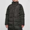 Women's High Neck Puffer Coat Black