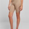 Women's High Waist Cycle Shorts with Lace Insert