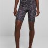 Women's High Waist Tech Mesh AOP Cycle Shorts blackpaisley