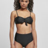 Women's High Waisted Balcony Bikini Black
