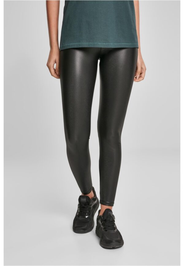 Women's High Waisted Faux Leather Leggings