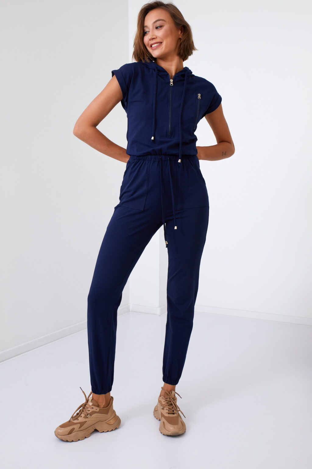 Women's Jumpsuit with Hood