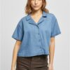 Women's Light Denim Resort Skyblue Shirt Washed