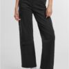 Women's Loose Utility Stretch Twill black cargo pants