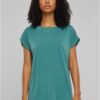 Women's Modal Extended Shoulder Tee T-Shirt - Blue
