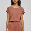 Women's Modal Terracotta T-Shirt with Extended Shoulder