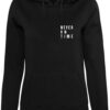 Women's Never On Time Hoody black