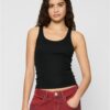 Women's Organic Basic Tank Top 2 Pack - Black + Black