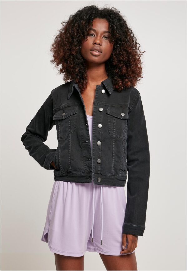 Women's Organic Denim Jacket Black Washed