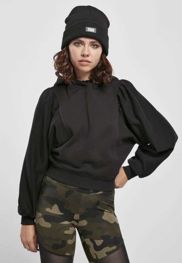 Women's Organic Gathering Batwing Hoody Black
