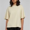 Women's Organic Heavy Slit T-Shirt With Sand