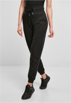 Women's Organic High Waisted Sweat Pants Black