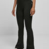 Women's Organic Interlock Bootcut Leggings - Black