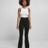 Women's Organic Interlock Bootcut Leggings - Black