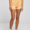 Women's Organic Interlock Retro Hotpants Paleo Orange/White Sand