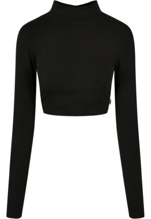 Women's Organic Long Sleeve Turtleneck - Black