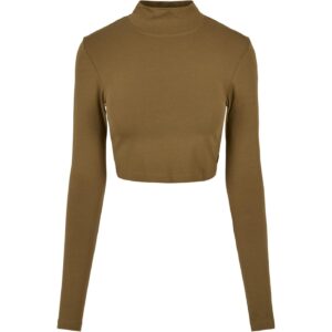Women's Organic Long Sleeve Turtleneck - Olive