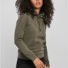 Women's Organic Olive Hooded Jacket