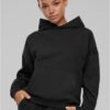 Women's Organic Oversized Hoodie Black