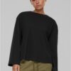 Women's Organic Oversized Long Sleeve Black