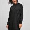 Women's Organic Oversized Terry Hooded Dress Black