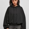 Women's Organic Oversized Terry Hoody Black