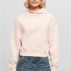 Women's Organic Short High Neck Crew Pink