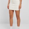 Women's Organic Stretch Denim Mini Skirt Grey White Raw