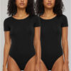Women's Organic Stretch Jersey Body - 2-Pack Black+Black